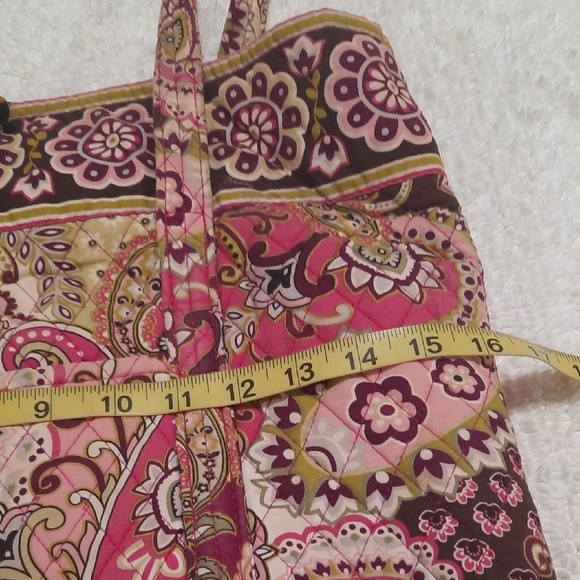 Vera Bradley Pink and Purple Paisley Tote - Picture 5 of 6